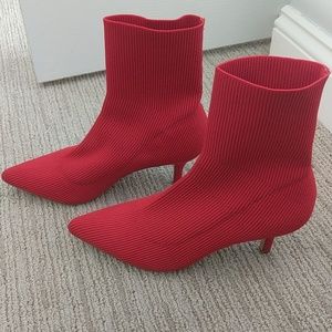 Urban Outfitters Red Sock Boots